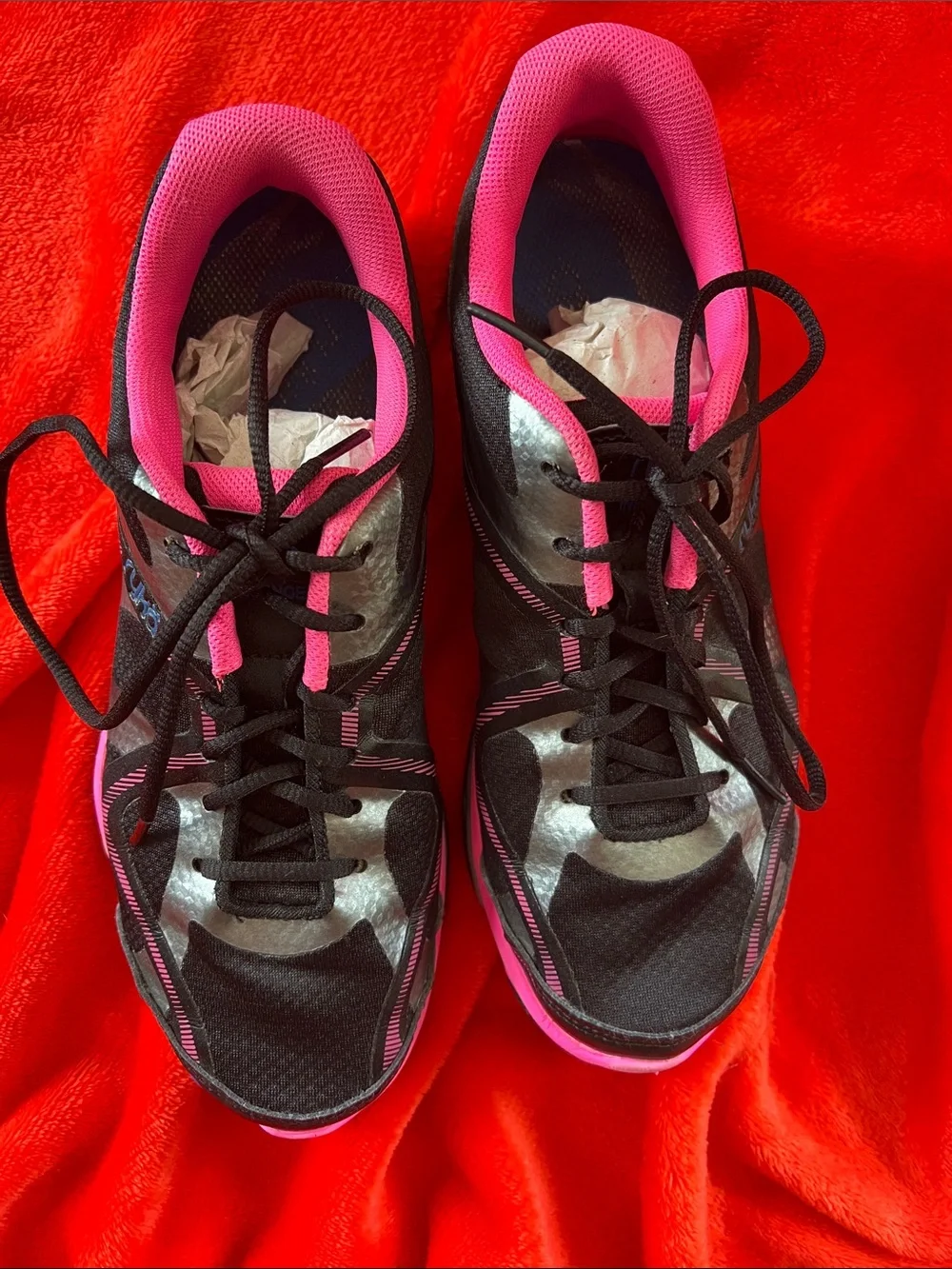 Ryka Black and Hot Pink Women's Athletic Sneakers